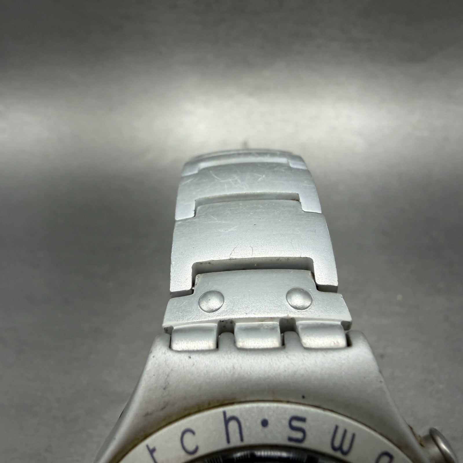 Swatch irony Zebah Watch Men 37mm Blue Dial Silver READ!!!!!!!! YGS9000 New Batt4