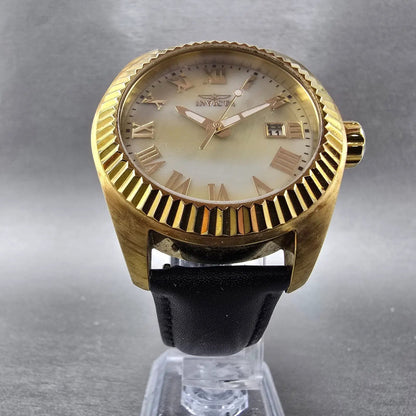 Invicta Angel Watch Women 40mm MOP Dial Gold Tone Date 20316 New Battery5