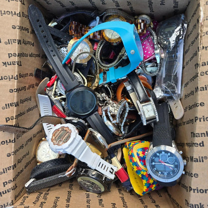 Watch Lot Men Women Invicta Casio Guess Fossil Wenger 15.8 LB VTG Modern PARTS5