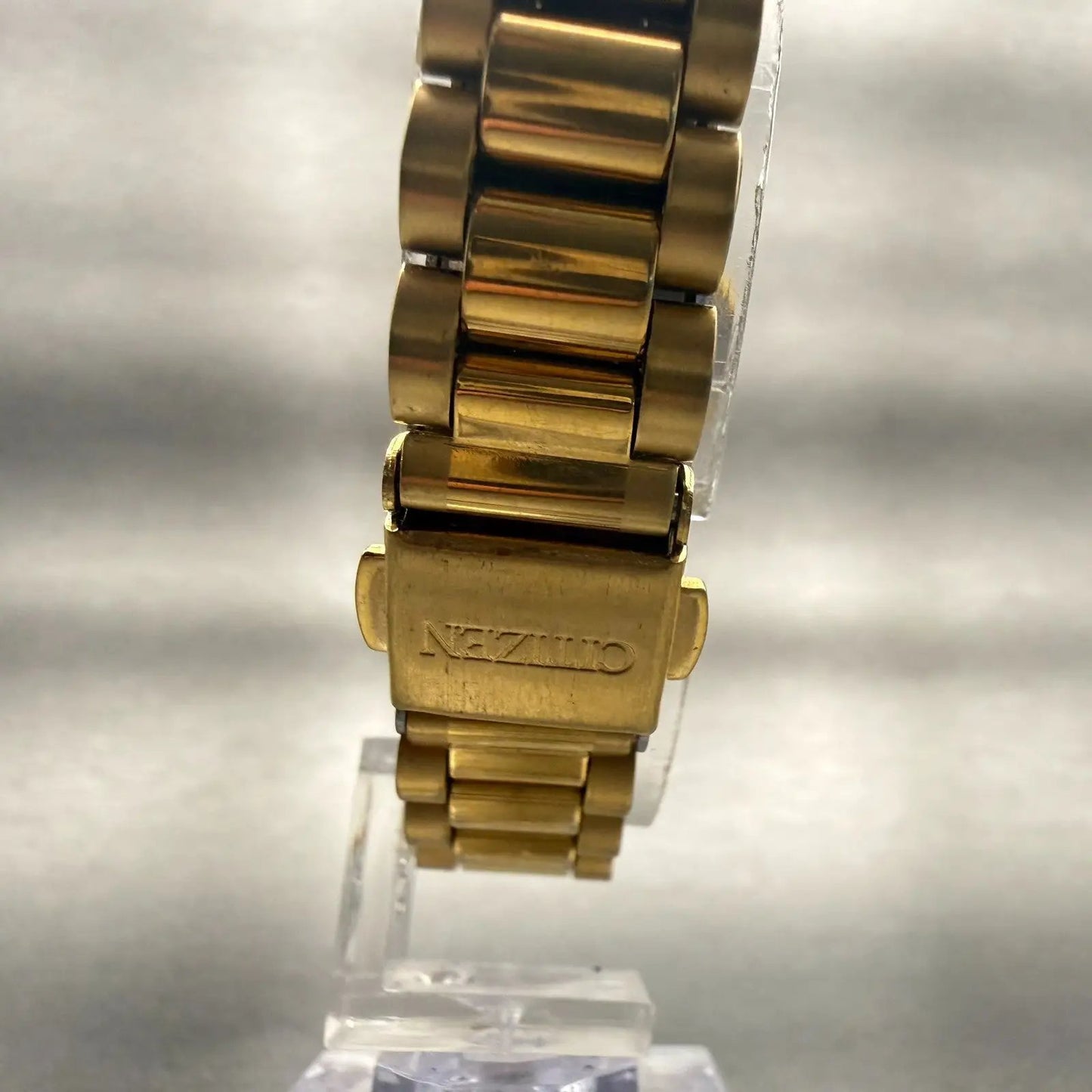 Citizen Watch Women 26mm MOP Dial Gold Gemmed Date Round 1012-S075688 New Batt7
