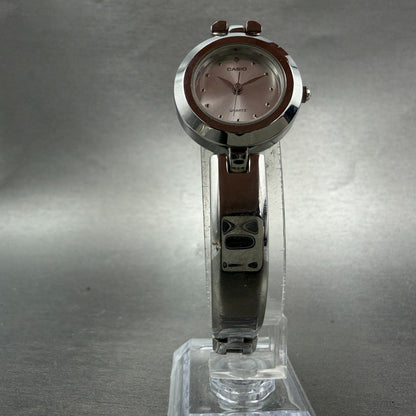 Casio Watch Women 24mm Silver Dial Silver Tone Round LTP-2025 New Battery5