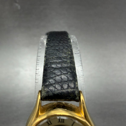 Seiko Watch Women 21mm Black Dial Gold Tone Round 1n01-0e20 New Battery Vintage4