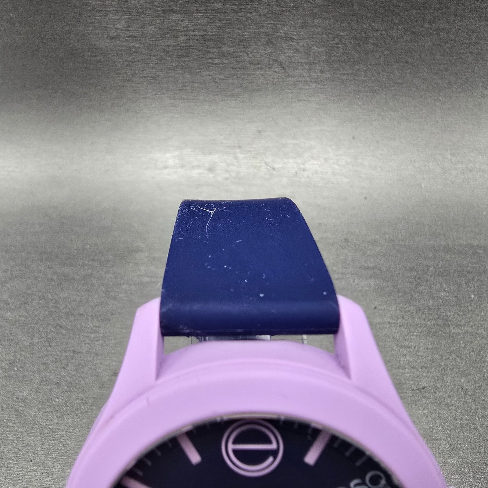 ESQ Movado One Watch Women 42mm Purple Dial Pink Date Round 07301433 New Battery4