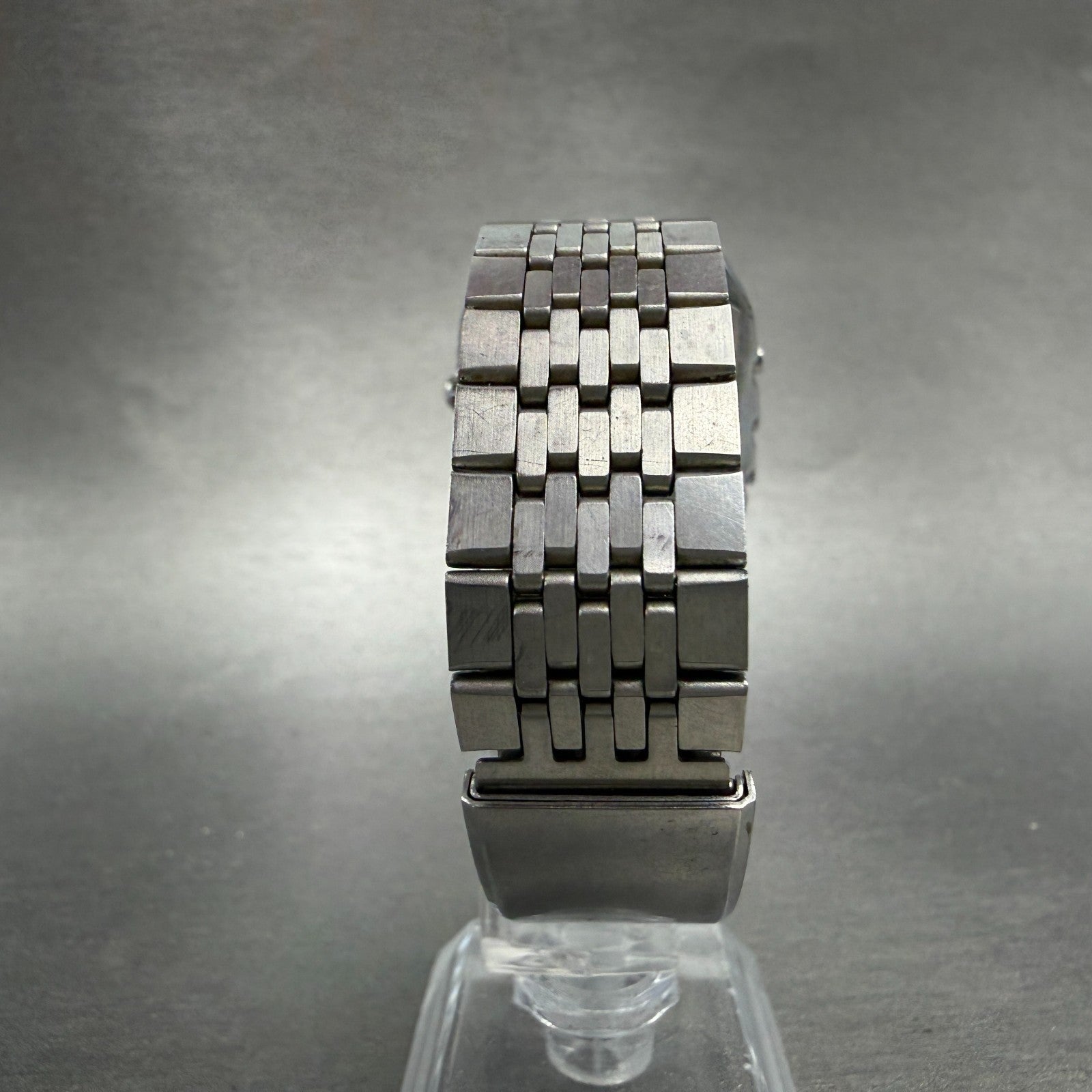 Citizen Adec Watch Men 31mm Silver Dial Steel Analog Digital Rectangle New batt7