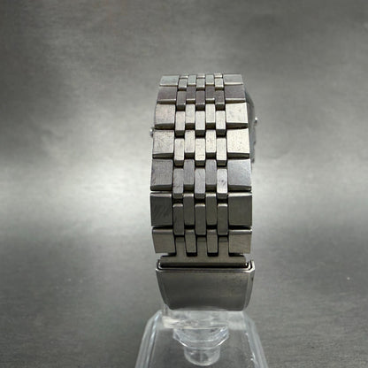 Citizen Adec Watch Men 31mm Silver Dial Steel Analog Digital Rectangle New batt7