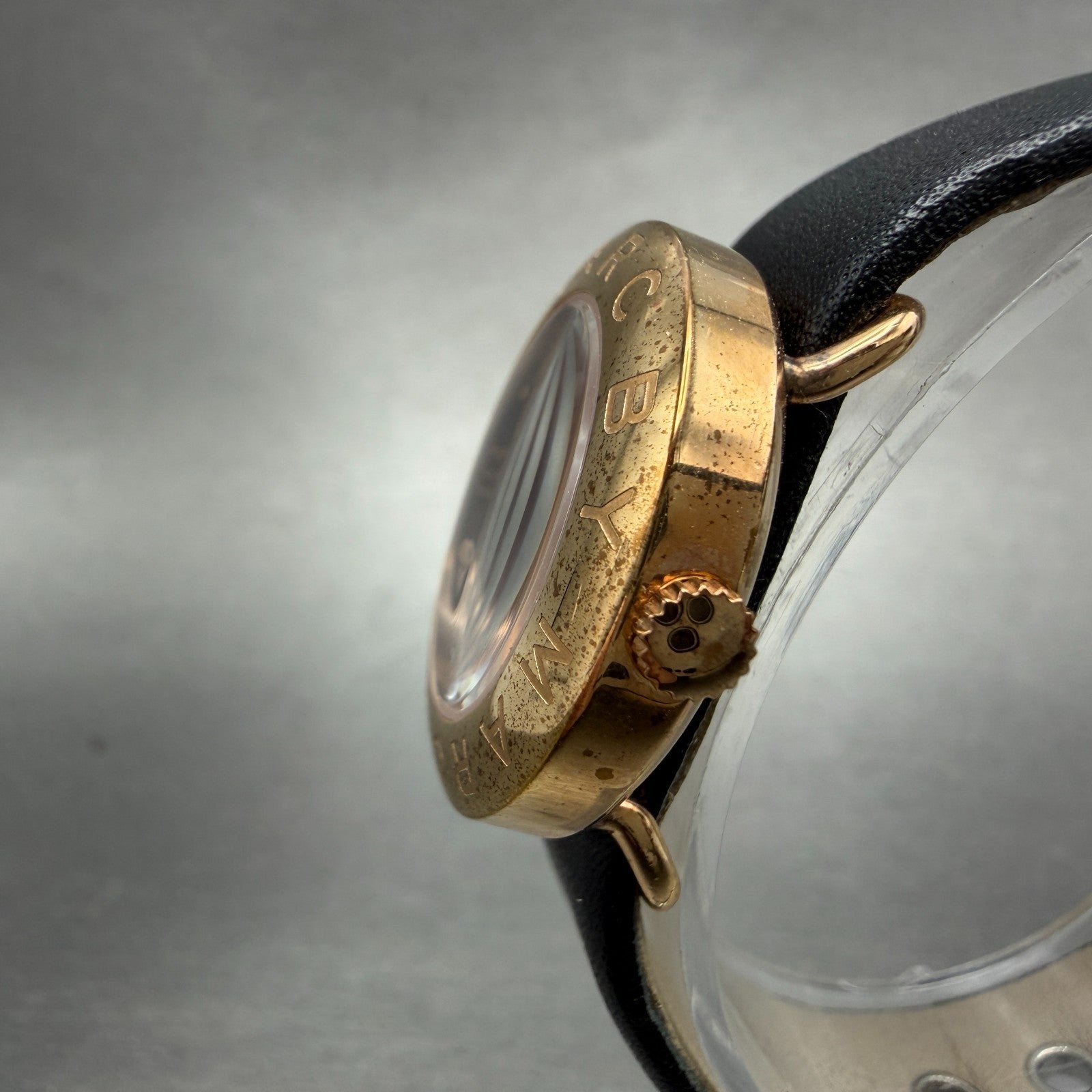 Marc Jacobs Mini Amy Watch Women 26mm Black Dial Rose Gold Tone MBM1227 New Batt2