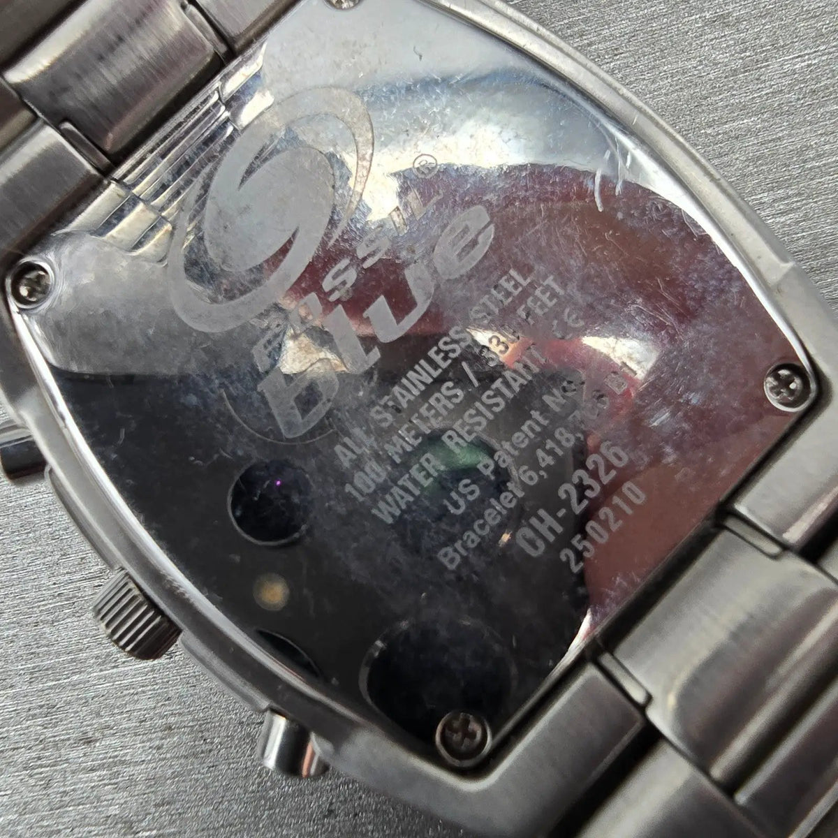 Fossil Speedway Chronograph Watch Men 40mm Red Dial Silver Date CH2326 New Batt10