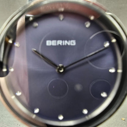 Bering Classic Watch Women 31mm Purple Dial Silver Purple Mesh Band Round Works12