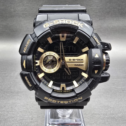 Casio G-Shock GA-400GB Watch Men 52mm Black Gold Chrono Alarm New Battery0