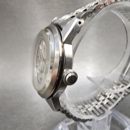Seiko Chorus Watch Women 26mm Silver Dial Silver Tone Date 21180230 Manual Runs2