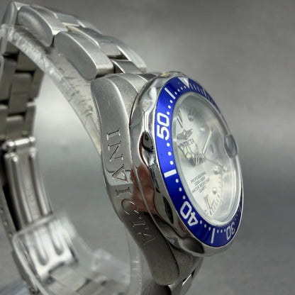 Invicta Dive Watch Women 24mm White Dial Steel Date Blue 14125 Round New Battery3
