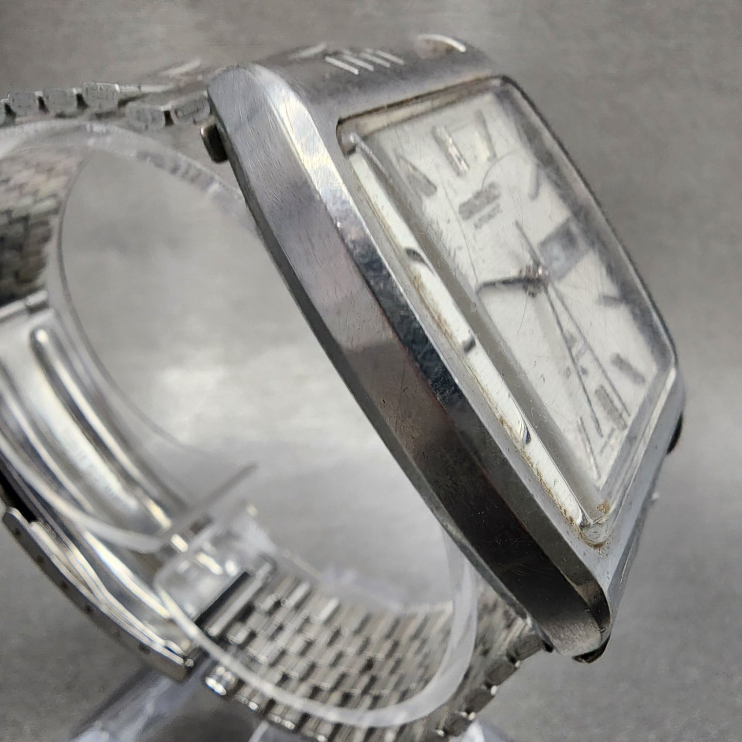 Seiko Lord Matic Watch Men 33mm Silver Dial Silver Tone Daydate 56065220 PARTS4