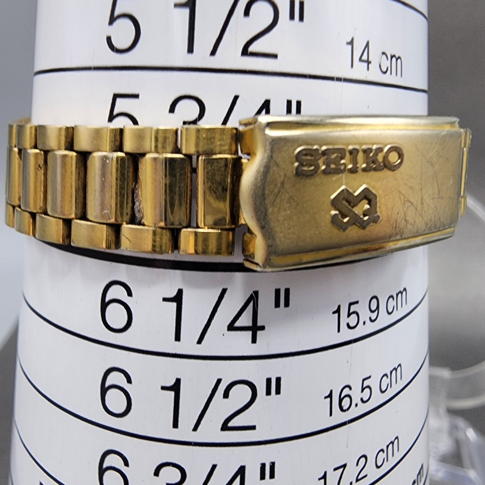 Seiko SQ Watch Women 24mm Champagne Dial Gold Tone Daydate 3e230a69 New Battery10