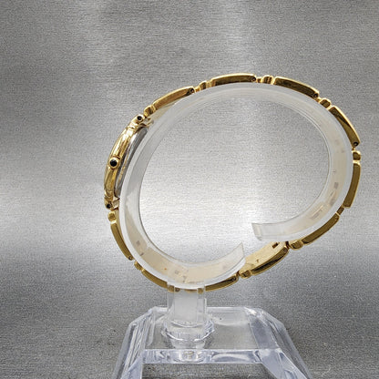 Bulova Watch Women 26mm Gold Dial Gold Tone Round 97P44 New Battery VTG6