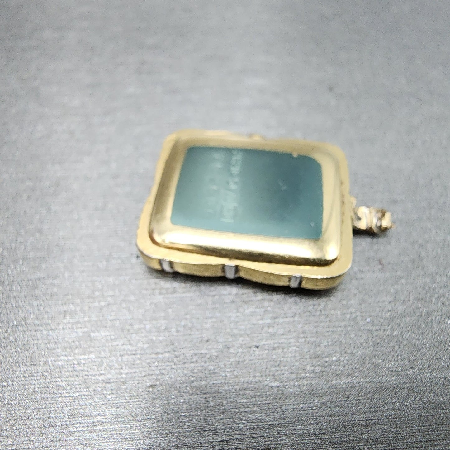 Seiko Pendent Watch Women 18mm Silver Dial Two Tone 2c205470 New Battery READ!!10
