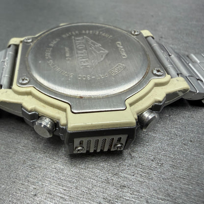 Casio ProTrek PRT-300 Watch Men 47mm Silver Digital Alit-Thermo PARTS12