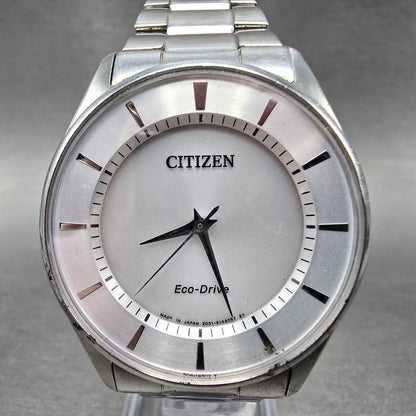 Citizen Eco-Drive Watch Men 37mm Silver Dial Silver Tone E031-S103720 PARTS0