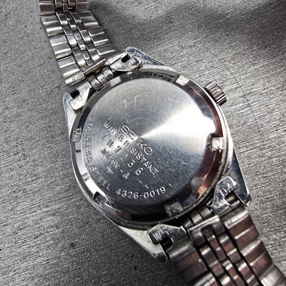 Seiko SQ Watch Women 24mm Silver Dial Silver Tone Daydate 4326-0019 New Battery10