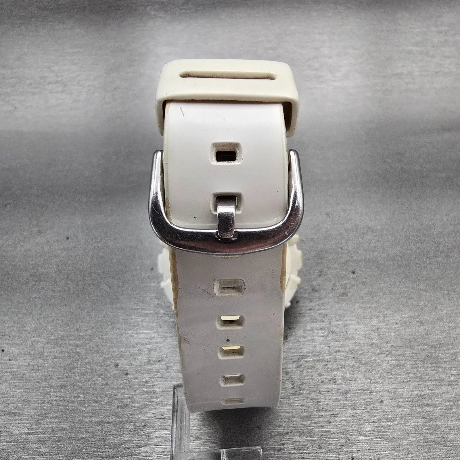 Casio Baby-G BA-110 Watch Women 42mm Rose Gold Dial White Chrono Alarm New Batt7