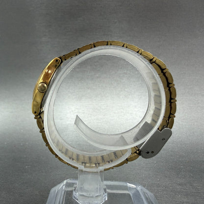 Seiko Watch Women 19mm Champagne Dial Gold Tone Round VTG V401-0510 New Battery6