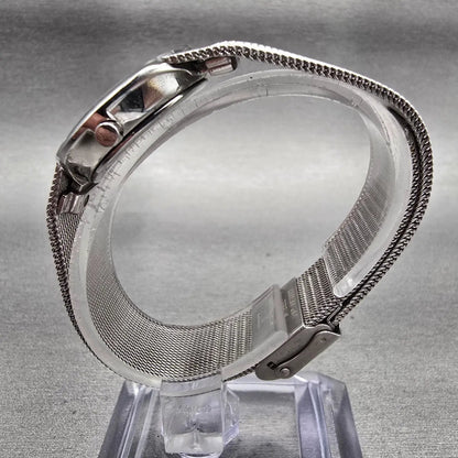 Skagen Watch Women 26mm White Dial Silver Tone Round 589SSS New Battery6