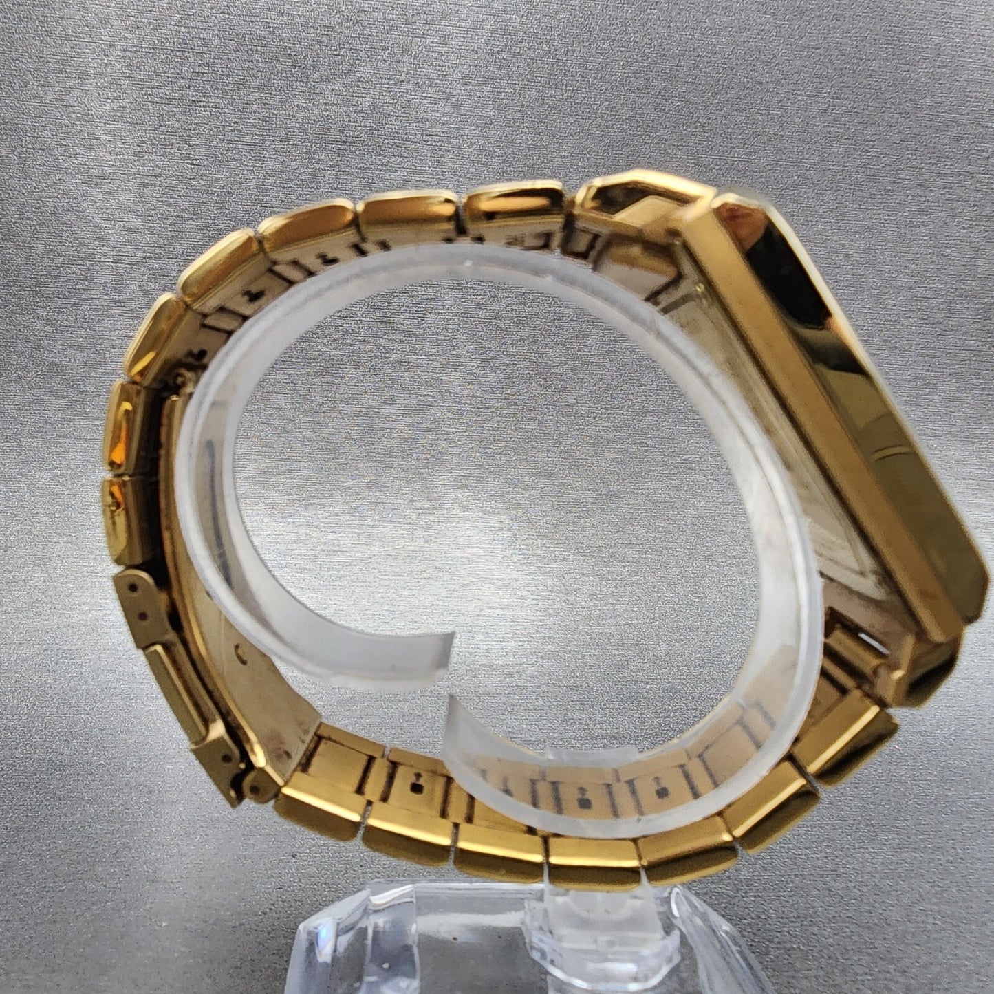 Casio IRW101 I Range Black Mic Watch Men 33mm Digital Gold Tone Rectangle Runs8