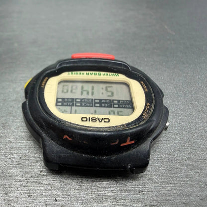Casio TM-12 Watch Men 39mm Digital Black Tone Alarm Chrono BROKEN!!! New Battery4