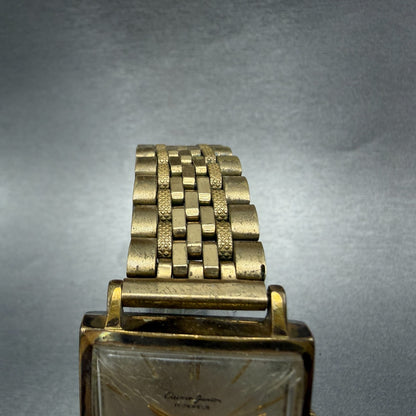 Citizen Junior Watch Men 29mm Silver Dial Gold Tone Square Manual J5110201 Runs4