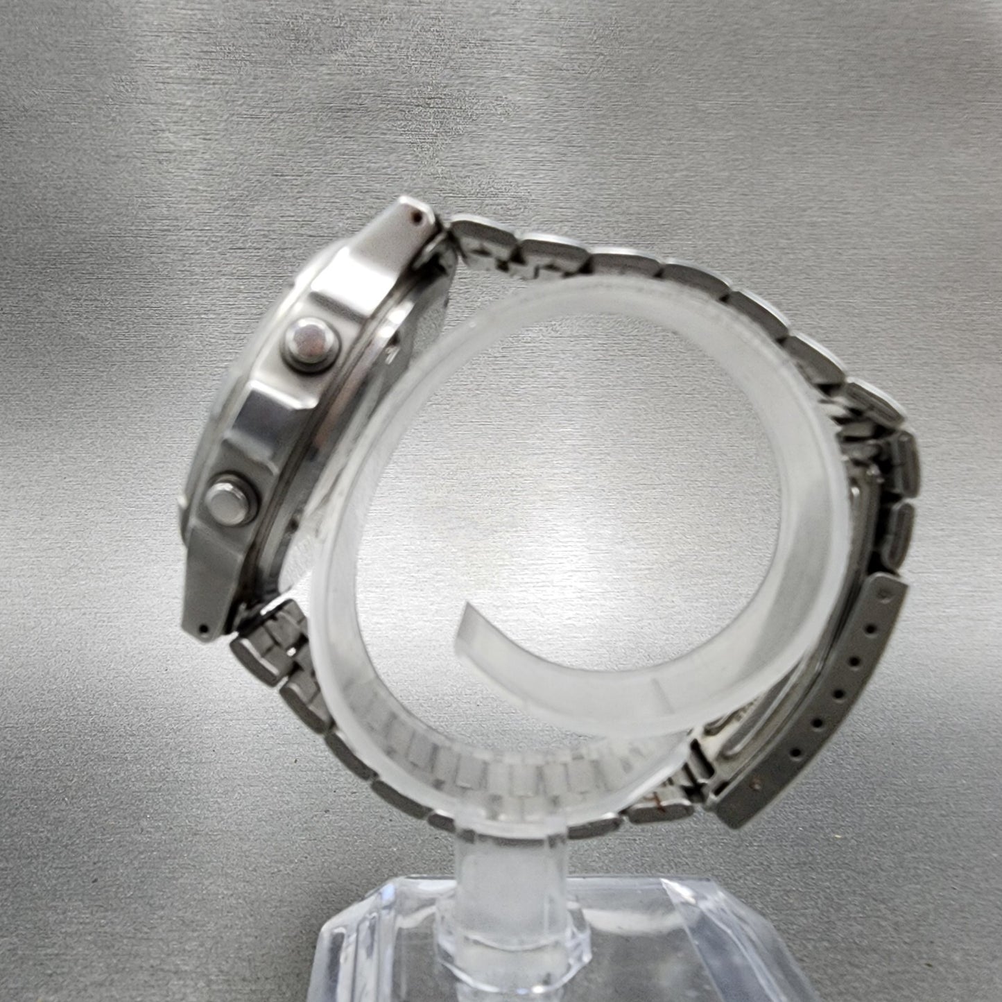 Casio DW3600 Telememo 30 Watch Men 41mm Digital Steel Round VTG PARTS7