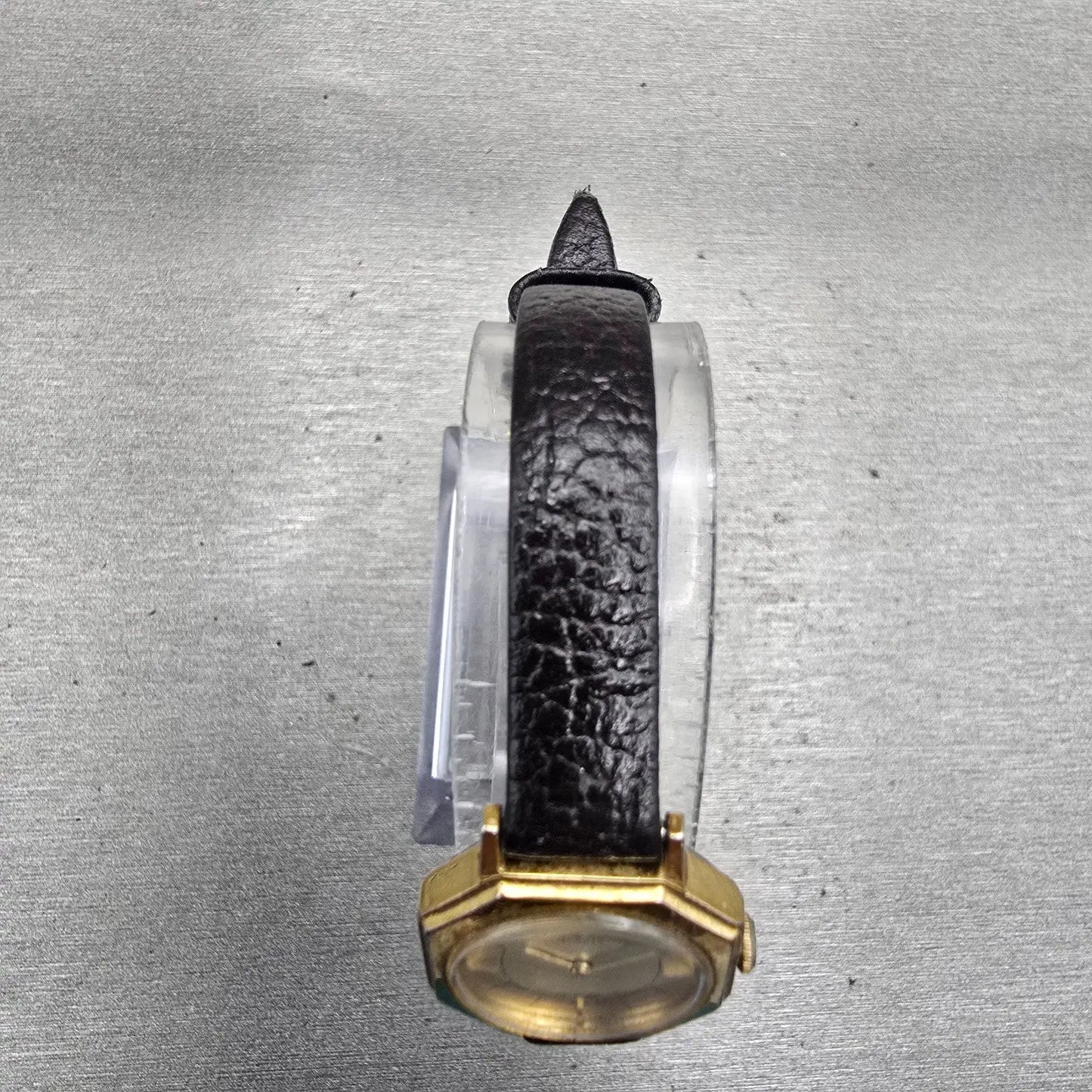 Seiko Watch Women 19mm Gold Dial Gold Tone Octagon 1400-1149 New Battery Vintage4