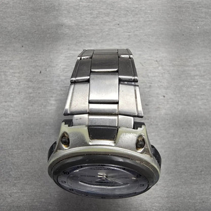 Casio Illuminator AW-80 Watch Men 40mm Silver Dial Silver Tone Daydate New BattH4