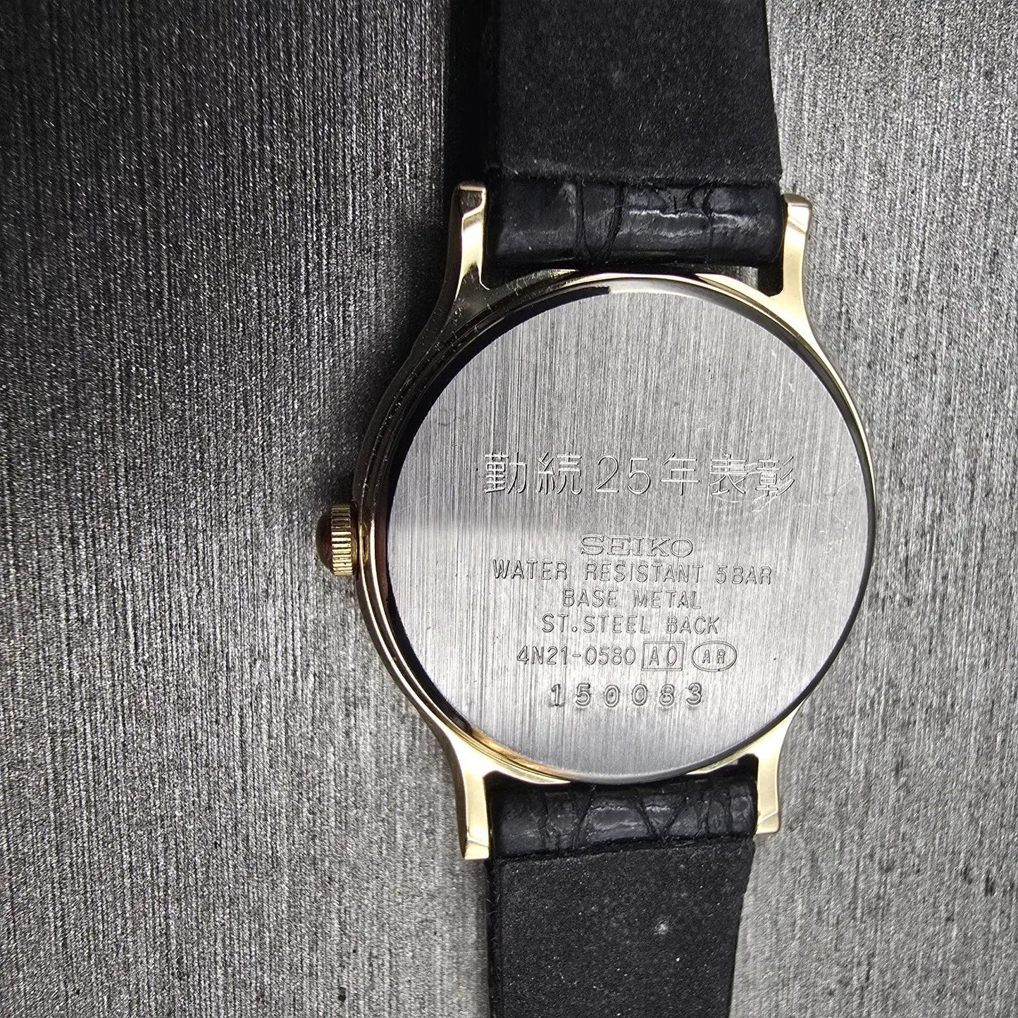 Seiko Watch Women 23mm Ivory Dial Gold Tone Round 4N21-0580 New Battery Vintage10