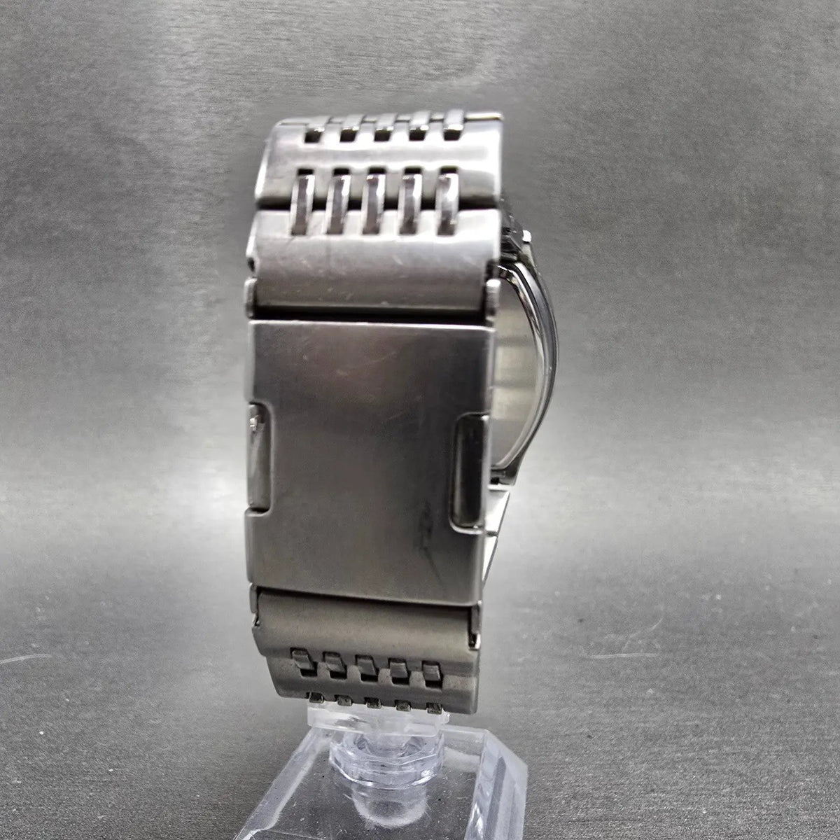 Timex Perpetual Calendar Watch Men 40mm White Dial Silver Tone Daydate New Batte7