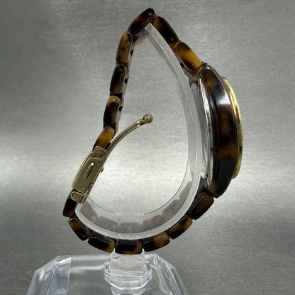 Fossil Stella Mini Watch Women 31mm Brown Dial Brown Tortoise Date ES-2922 Runs8