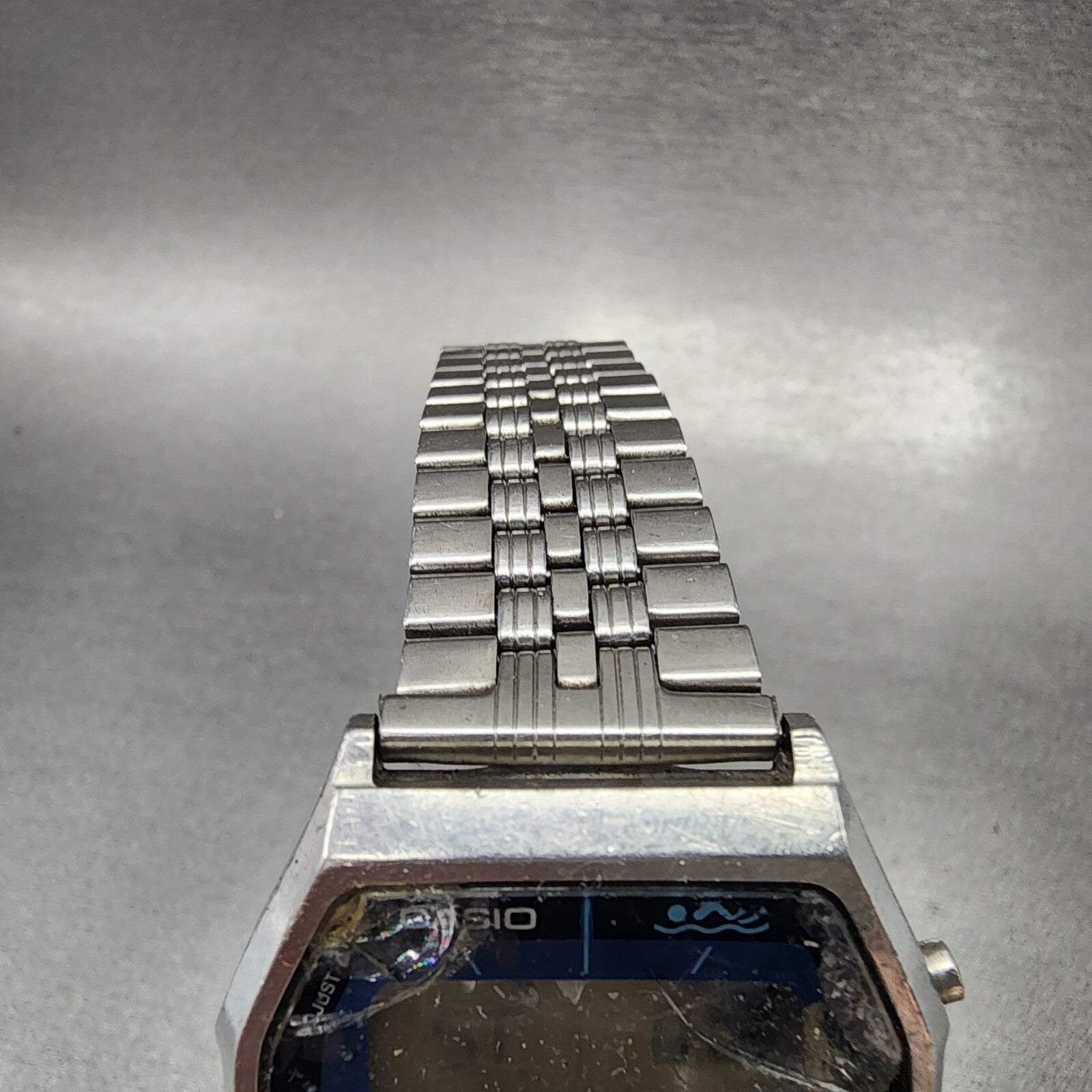 Casio AA92W Thunder Watch Men 35mm Digital Silver Tone Alarm Chrono READ!!!4