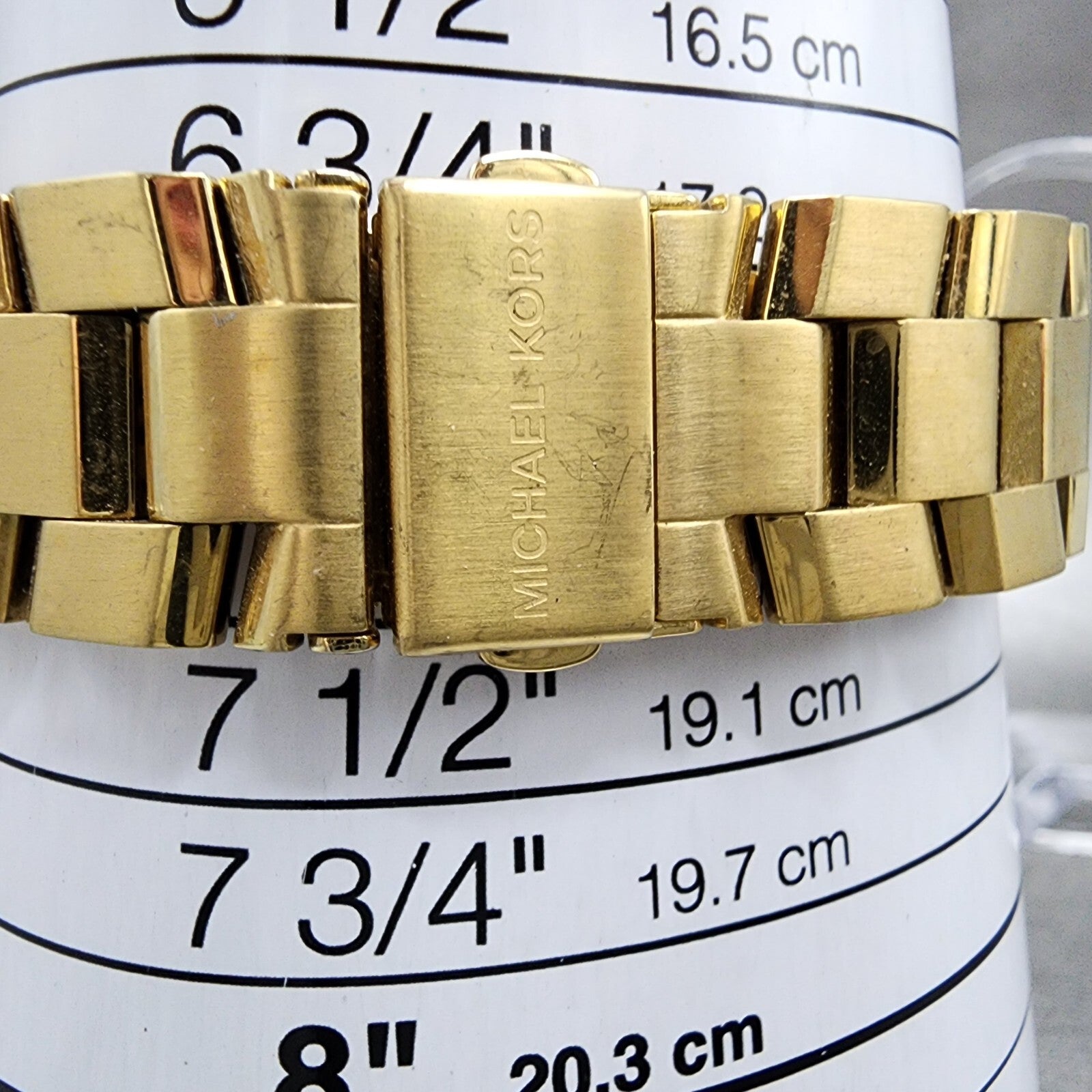 Michael Kors Briar Watch Women 40mm Black Dial Gold Tone Date Round New Battery10