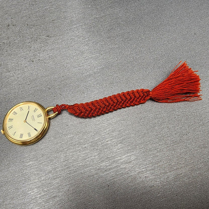 Seiko Pocket Watch Women 27mm Champagne Dial Gold Tone 14000800 New Battery6