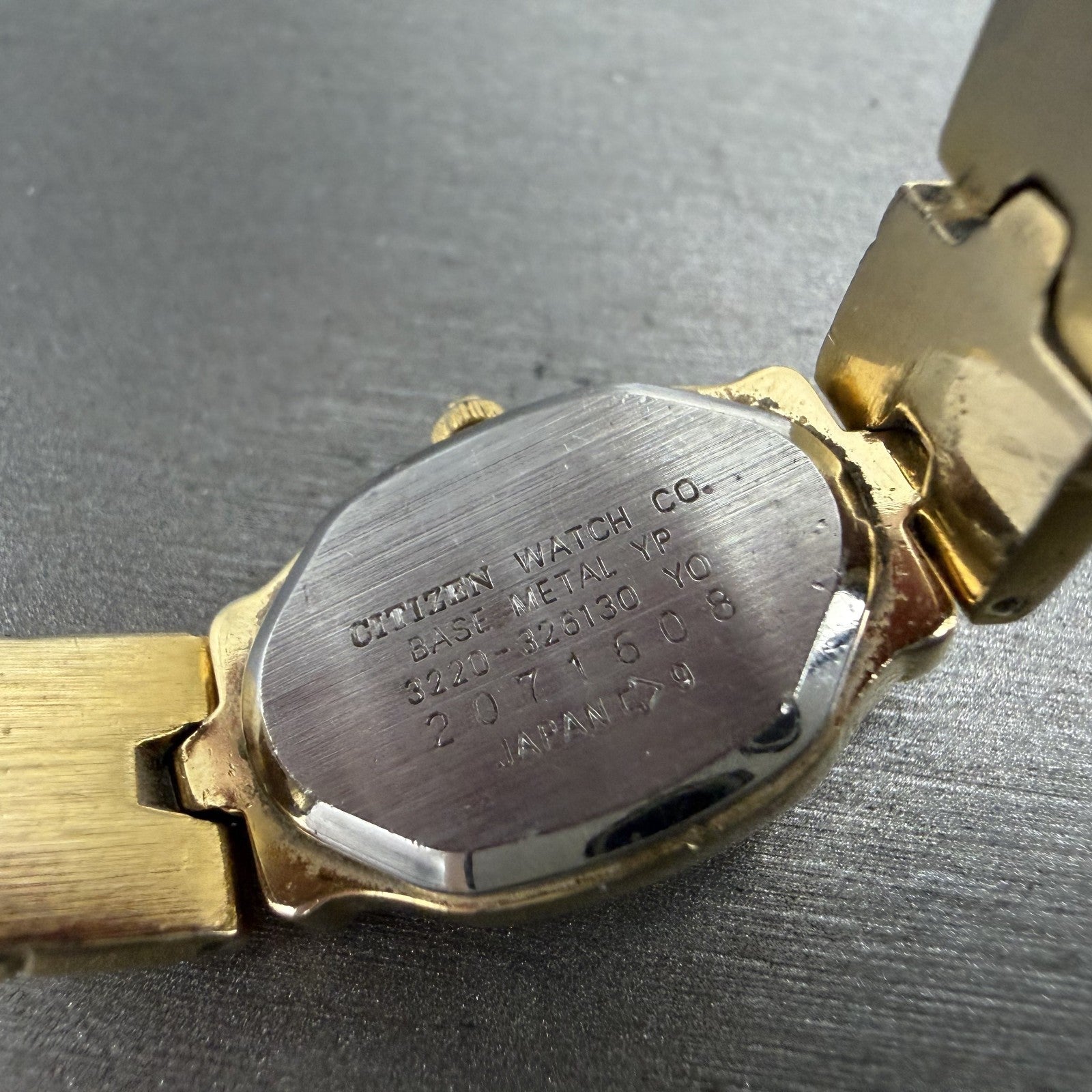 Citizen Watch Women 17mm MOP Dial Gold Tone Hexagon 3220-326130 New Battery9
