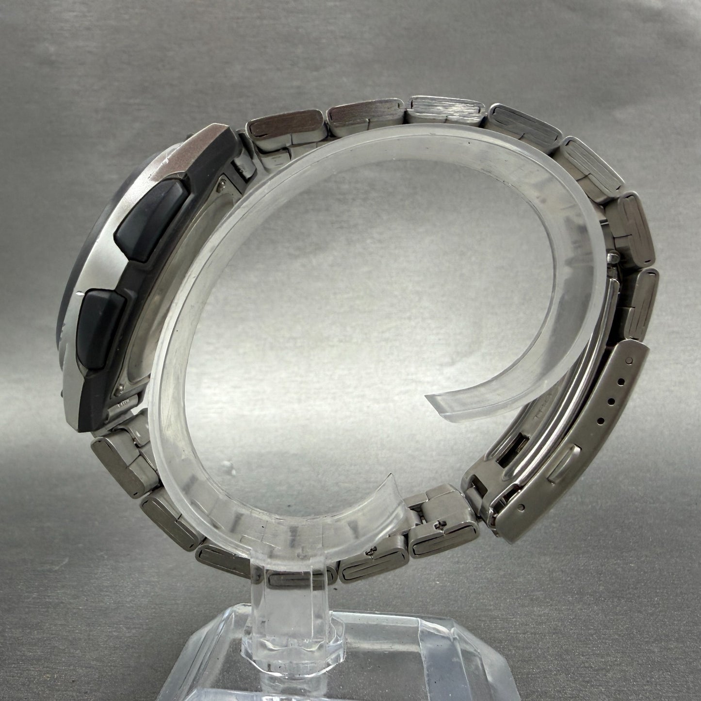 Casio Illuminator Watch Men 40mm Analog Digital Silver Alarm Chrono AW-80 NewBat6