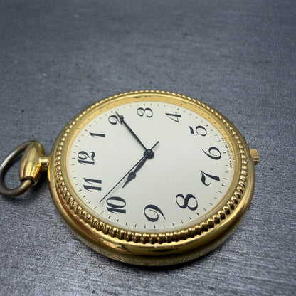 Citizen Pocket Watch Unisex 36mm Champagne Dial Gold Tone Round New battery3