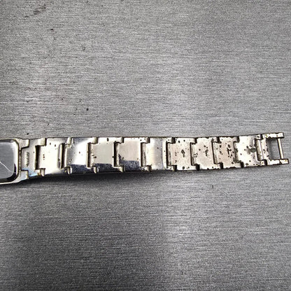 Seiko Watch Women 13mm White Dial Silver Tone Rectangle V220-5769 New Battery12
