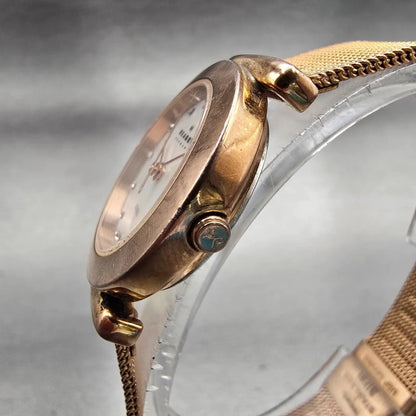 Skagen Denmark Watch Women 25mm MOP Dial Rose Gold Tone 107SRRD New Battery2