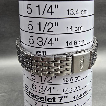 Citizen Tank Watch Women 18mm Black Dial Silver Rectangle 5930-S038588 New Batt59
