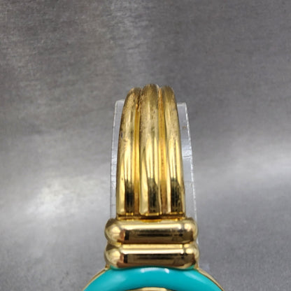 Charmex Watch Women 25mm Gold Dial Gold Tone Round Interchangeable Bezel New Bat4