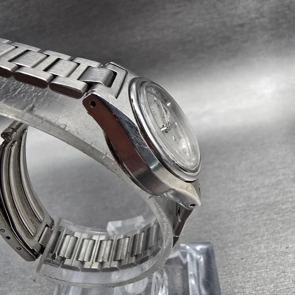 Seiko SQ Watch Women 23mm Silver Dial Silver Tone Daydate 3523-0039 New Battery)3