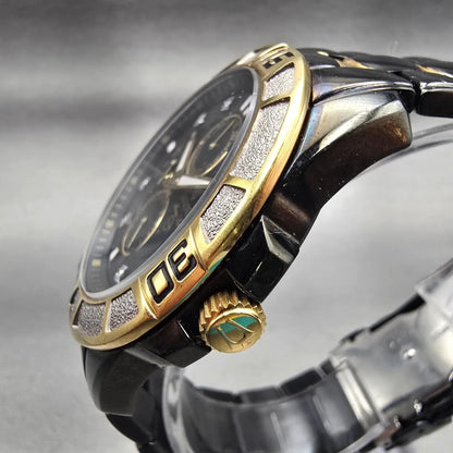 Bulova Marine Star Watch Men 42mm Black Dial Two Tone Daydate 98D0002 New Batt2