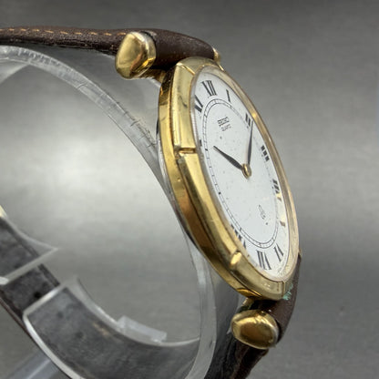 Seiko Watch Men 31mm White Dial Gold Tone Round 2620-0010 New Battery3