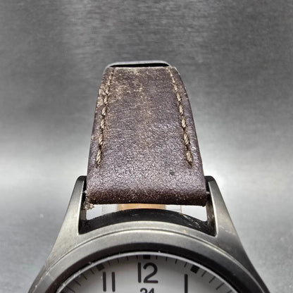 Timex Expedition Scout Watch Men 40mm Gray Dial Black Date Round New Battery LK4
