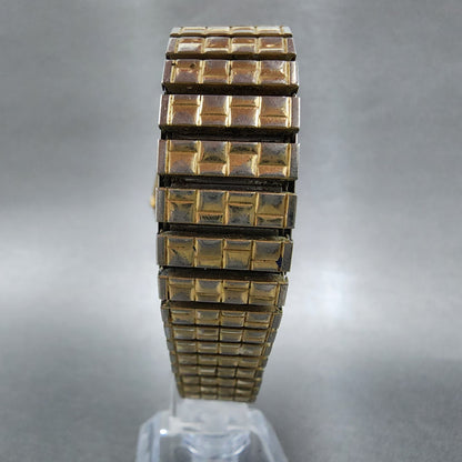 Bulova Accutron Watch Men 36mm Gold Dial Gold Tone Daydate 7256 PARTS8