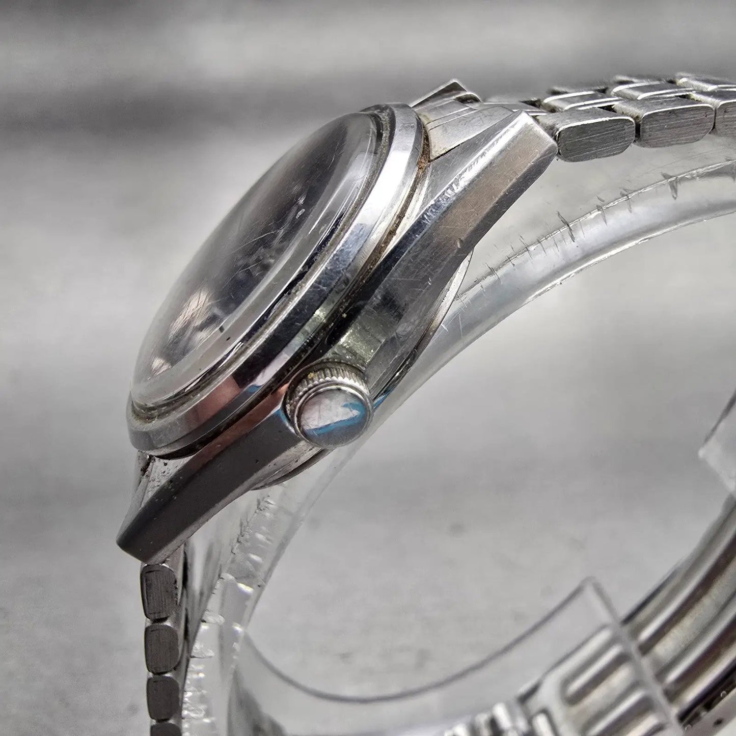 Seiko SQ Watch Women 23mm Blue Dial Silver Tone Daydate 2A23-0010 New Battery2
